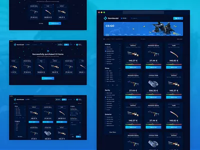 ItemHerald cs:go dota esports gaming skins tf2 trading ui ux webdesign