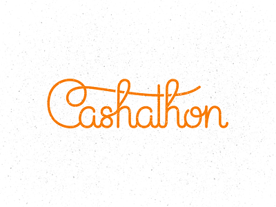 Cashathon lettering cashathon hackathon hand lettering lettering vector