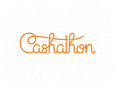 Cashathon lettering