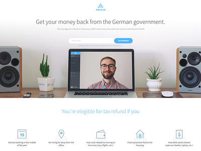 Abacuz abacus abacuz finance germany landing page money onepage ui ux web design