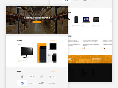 Ecommerce landing page