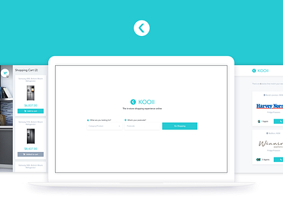 Kooii Web call e commerce landing page online shopping shopping ui user experience user interface userinterface ux webdesign