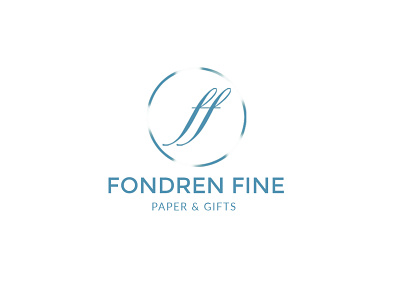 FONDREN FINE logo design branding design icon logo minimal type