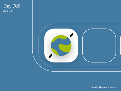 App Icon appicon branding dailyui design earth illustration
