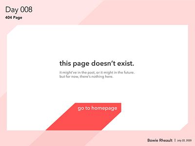 404 Page 404 404page dailyui web