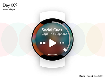Music App for Watch dailyui music music player smartwatch ui watch