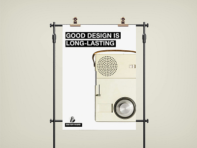 poster design dieter rams minimalism poster poster design quote type typogaphy