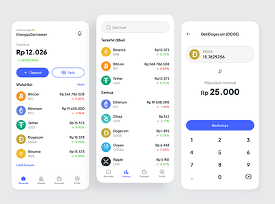 Crypto Wallet App banking bitcoin btc crypto cryptocurrency finance mobile mobile apps token wallet