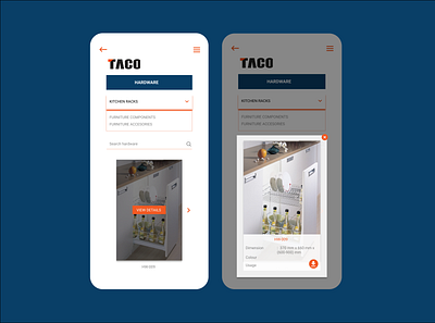 Taco Hardware buy design logo mobile ui ui