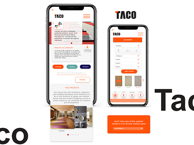 TACO app company computer mobile mobile ui play store uiux wood