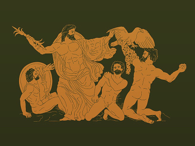Zeus conquer Mount Olympus