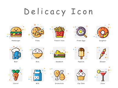 Delicacy Icon app design icon ui