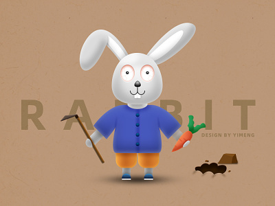 Rabbit design illustration