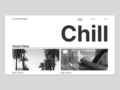 Chill BW graphic design integral design logo ui web design