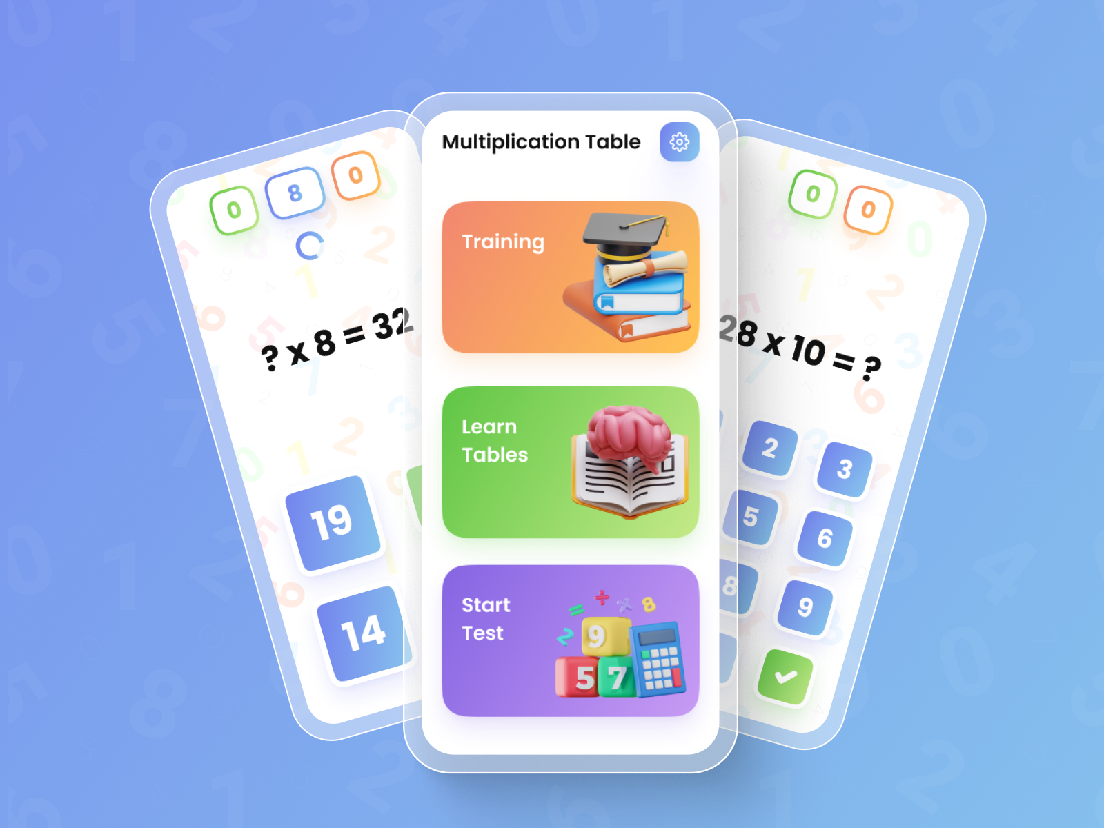 Math App Multiplication by evildill on Dribbble