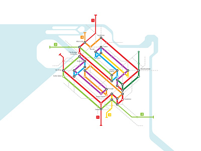 Subway Map art branding canvas design illustration locations logo map mark metro photoshop print prints railway stations subway transit vector