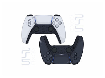 DualSense PS5 Controller branding classic controller design dualsense five gamedesign gaming icon mockup outline playstation playstation4 playstation5 ps4 sony ui ux vector artworks videogame