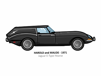 Harold and Maude action auto car design dots engine film harold and maude icon iconic illustration movie outline speed sport steel vector vehicle