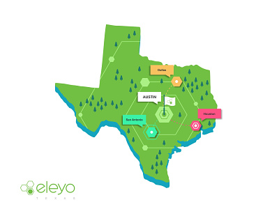 Texas RoadMap branding events flying icon set iconography illustration ios location locations map maping mobile navigation online roadmap store symbol ui ux user
