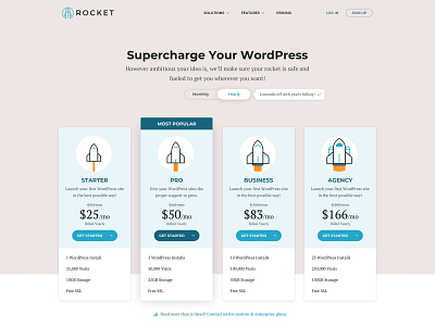 Rocket Price page