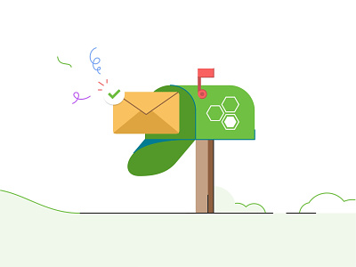 Eleyo Mailbox alert app box branding card company design email icon illustration invite mail mail box marketing message mobile ui ux web