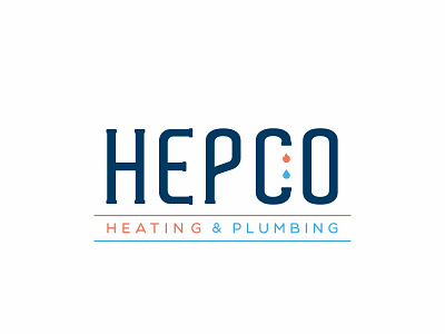 Hepco logo branding design elements fire font icon icons identity logo logotype mark minimal pipe plumbing shapes symbol typo typography water water and fire