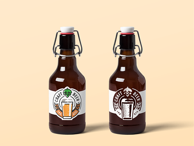 Beer label alcohol badge beer brand branding brew brewery craft craft beer design hops identity illustration ipa label logo plant symbol type typography