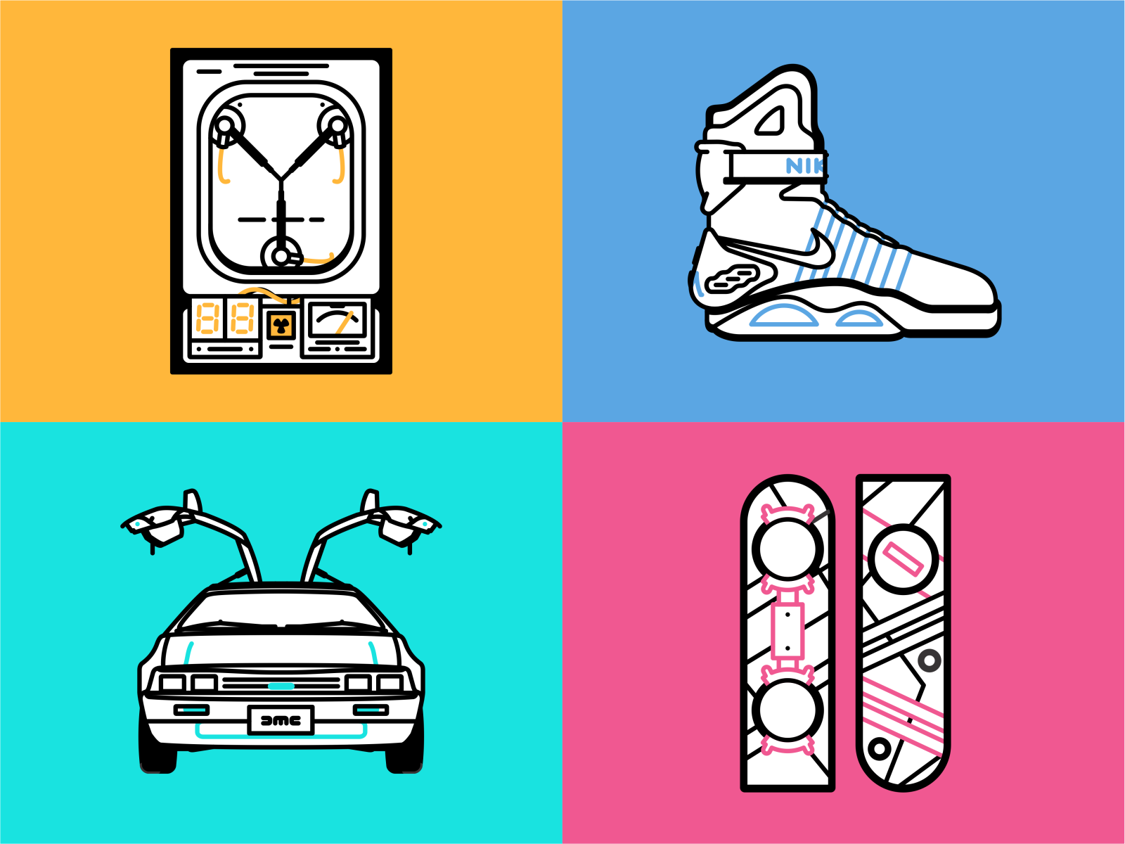 Back To The Future Icons Vista, Doc Future Glasses_256x256, png