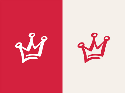 Red crown branding crown crowns female girl icon identity illustration king logo mark minimal princess queen royal royalty shape type vector