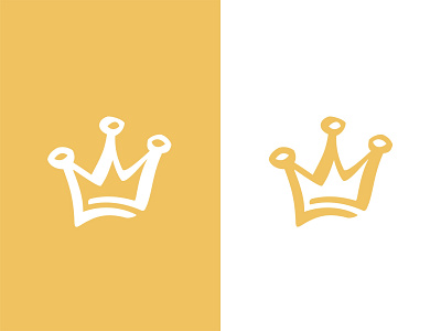 Yellow crown colour branding crown crowns female girl icon identity illustration king logo mark minimal princess queen royal royalty shape type vector