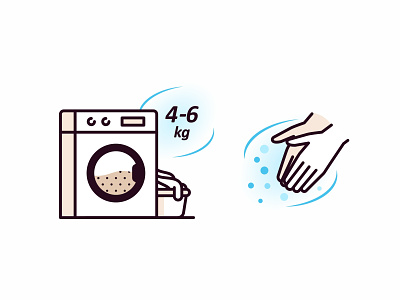Laundry bathroom branding cleaning corona design detergent environment flat gesture hands icon icon set iconography illustration laundry machine vector washing water