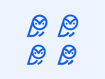 Owl mark agency bird birds brand branding coding design designer designs flat icon identity logo negative space owl owls programing rebrand rebranding