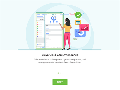 Eleyo card alert app box branding card character company design email icon illustration invite mail marketing message mobile ui ux web woman