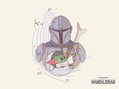 Grogu. Baby yoda, Mandalorian, Star Wars design 17709667 Vector