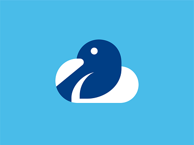 Blue Parrot bird brand branding cute design dove geometric heart icon identity illustration logo logodesign logos love mark monoline symbol wings