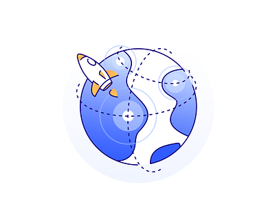 Rocket astronaut expand icon illustration launch logo nasa planet rocket space spaceship spacex star technology ui ux universe vector web