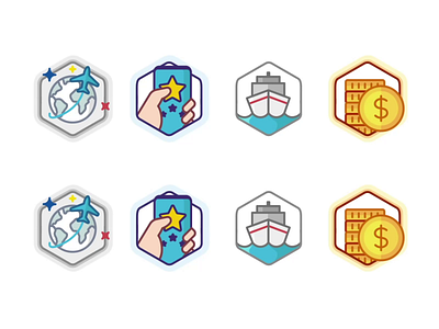 Random Achievement achievement animation app badge branding burger champion coin design icon set illustration level level up outline prize star startup ui win