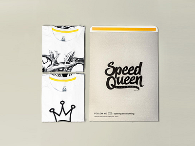Speed Queen branding crown female girl gold icon identity illustration king logo mark minimal mocup princess qeen royal royality shape type vector