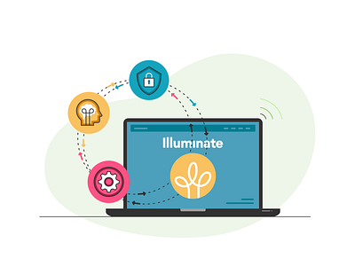 Illuminate Blog box branding card company design email. invite icon icon set icons interface mail marketing message mobile technology ui ux web