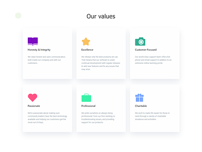 Our values aplication brand branding cards collection design flat icon set iconography icons minimal outline product simple symbol ui ux vector web