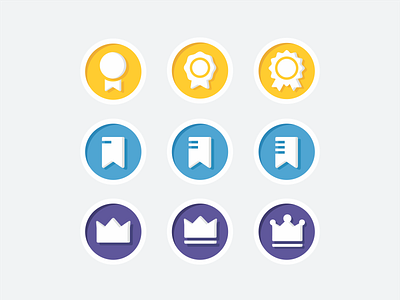 Icon update achievements app brand branding collection crown design honor icon icon set icons illustration interface review stripe symbol ui ux update web