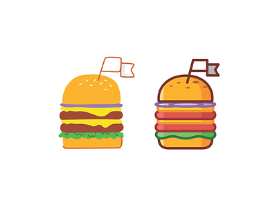 Burger icons achivements american animation badge burger cheesburger delicius fast food food icon set icons illustration leveling line meat minimal vector