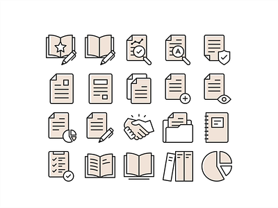 Beige Icon Set app branding design essential figma icon icon set icon system iconography icons iconset illustration line outline pack packing sketch ui ux vector web