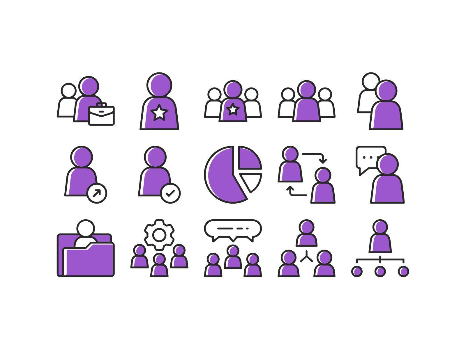 Purple Icon set by Aleksandar Savic / almigor on Dribbble