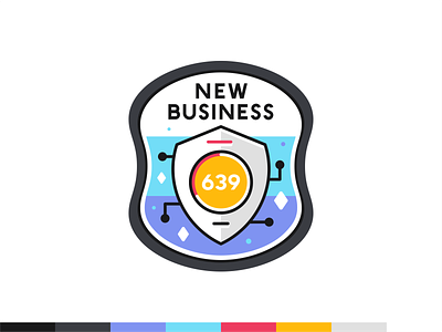 New Business badge awards badge branding business data design digital flat font icon icon set iconography illustration information outline platform typo ui ux vector web