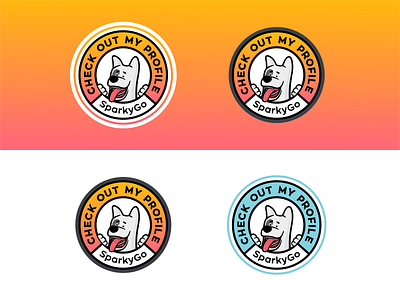 Check out my profile animal badge branding circle cute design dog doggo font funny illustration logo logomark mark petshop sticker stroke typo vector