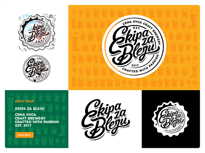 Ekipa za Bleju visual beer branding craft craftbeer font icon set illustration ipa ipabeer letters logo logomark mark sketch tiypograhy typo ui ux vector visual web