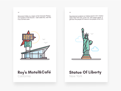 Cafe & Statue of Liberty