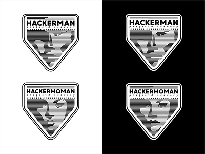 Line face abstract badge branding design develop face hacker hacking icon icon set illustration logo man matrix portrait retro typography ui ux vector woman