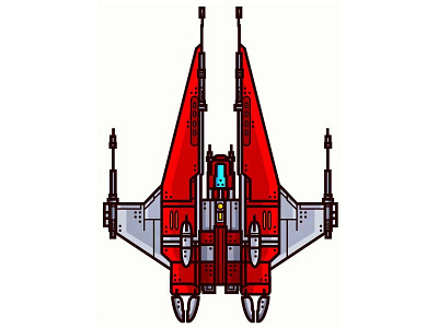 Star Wars red ship space star wars